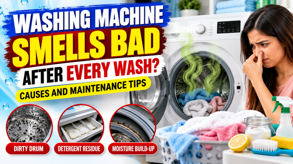 Washing Machine Smells Bad After Every Wash Causes and Maintenance Tips
