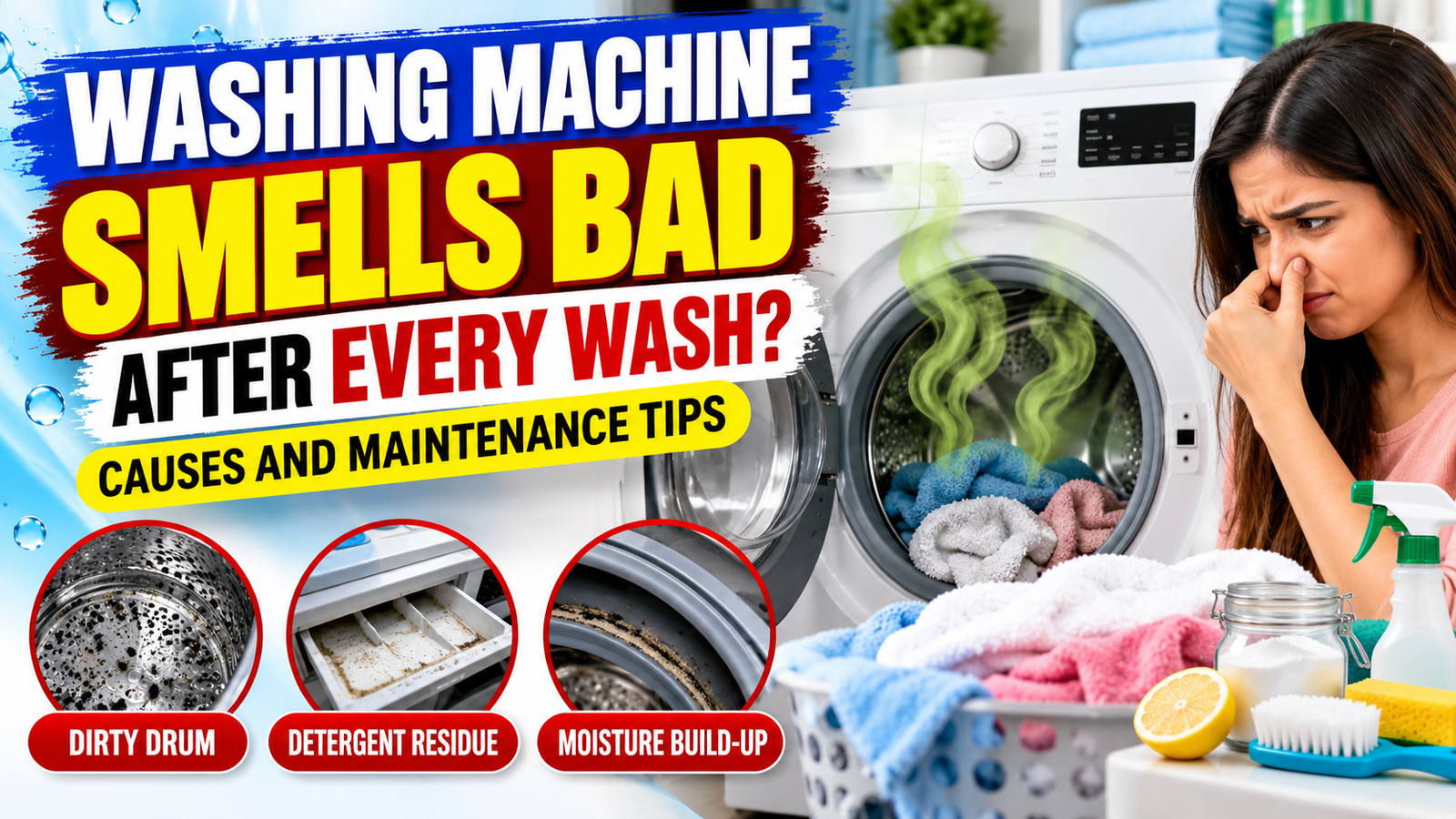 Washing Machine Smells Bad After Every Wash Causes and Maintenance Tips